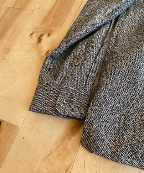 MANUAL ALPHABET マニュアルアルファベット（ユニセックス）/ COTTON TWEED PATCH SHIRTS 【ベージュ】