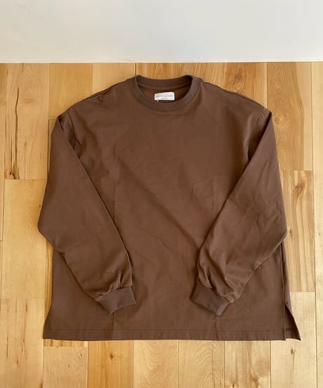 MANUAL ALPHABET マニュアルアルファベット（ユニセックス）/ FANCTIONAL PRD WIDE LS TEE 【ブラウン】