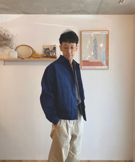 NECESSARY OR UNNECESSARY (NOUN) ナウン  /　DENIM SHIRT 【インディゴ】