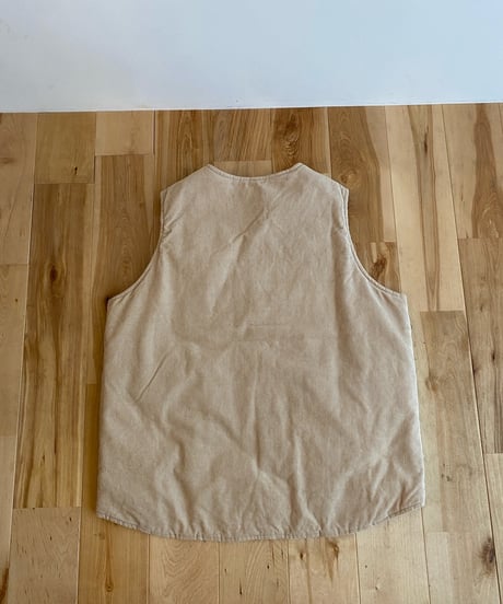 NECESSARY OR UNNECESSARY (NOUN) ナウン  /　CORDUROY VEST 【ナチュラル】