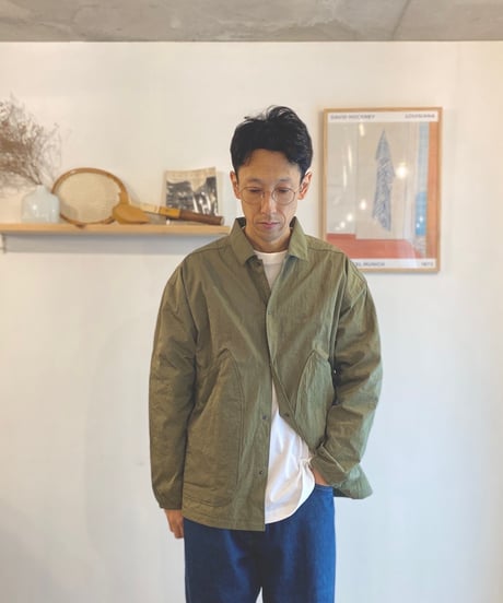 JACKMAN ジャックマン（ユニセックス）/ Nylon Ballboy shirt 【オリーブ】