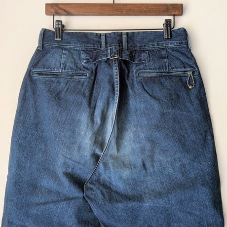 《 MEN 》 H.UNIT / Denim work trousers ( Washed )