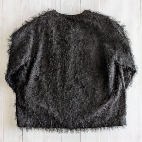 《 WOMEN 》 MANON / JACQUARD FUR JACKET ( BLACK )