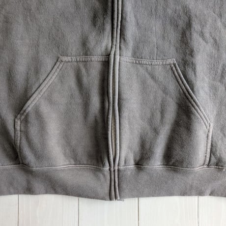 《 MEN 》 TOWNCRAFT / 90S PIGMENT FULL ZIP HOODIE  ( BLACK )