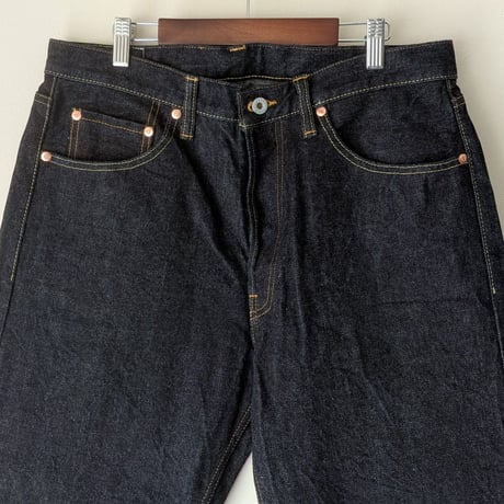 《 MEN 》 H.UNIT / Raw denim regular tapered 5P ( Indigo / One wash )