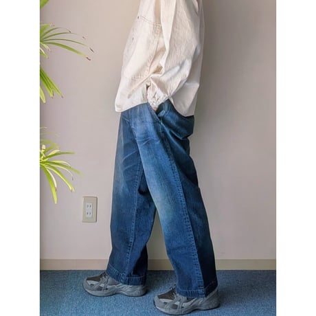 《 MEN 》 H.UNIT / Denim work trousers ( Washed )