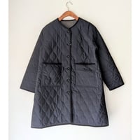 《 WOMEN 》 PONT DE CHALONS / キルティング リバーシブルコート ( ブラック )