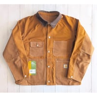 《 MEN 》 THRIFTY LOOK / US CARHARTT DUCK FILM COVERALL ( BROWN )
