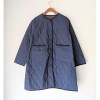 《 WOMEN 》 PONT DE CHALONS / キルティング リバーシブルコート ( ネイビー )