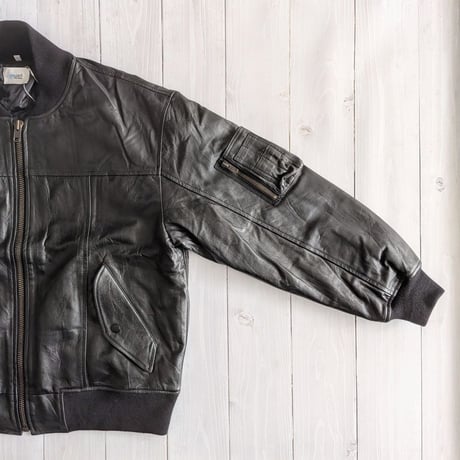 《 MEN 》 yoused / Leather Bomber Jacket