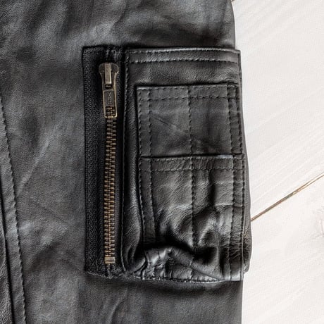 《 MEN 》 yoused / Leather Bomber Jacket