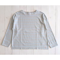 《 WOMEN 》 PONT DE CHALONS / レトロボーダー長袖プルオーバー ( ブルー )
