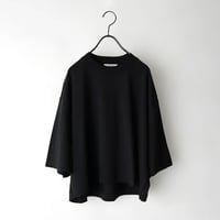 《 WOMEN 》 MANON / BACK YORK TEE ( BLACK )