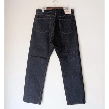 《 MEN 》 H.UNIT / Raw denim regular tapered 5P ( Indigo / One wash )