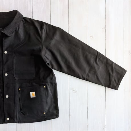 《 MEN 》 THRIFTY LOOK / US CARHARTT DUCK FILM COVERALL ( BLACK )