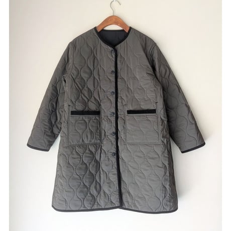 《 WOMEN 》 PONT DE CHALONS / キルティング リバーシブルコート ( ブラック )