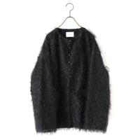 《 WOMEN 》 MANON / JACQUARD FUR JACKET ( BLACK )