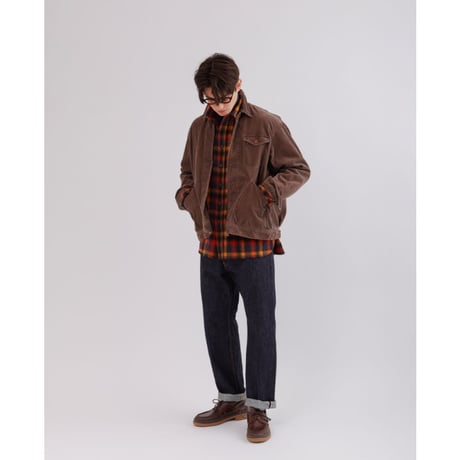 《 MEN 》 H.UNIT / Raw denim regular tapered 5P ( Indigo / One wash )