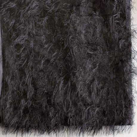 《 WOMEN 》 MANON / JACQUARD FUR JACKET ( BLACK )