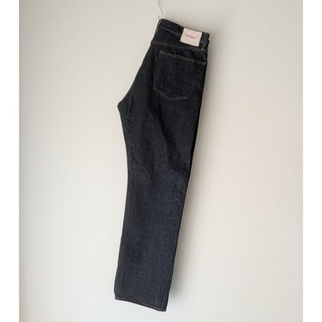《 MEN 》 H.UNIT / Raw denim regular tapered 5P ( Indigo / One wash )