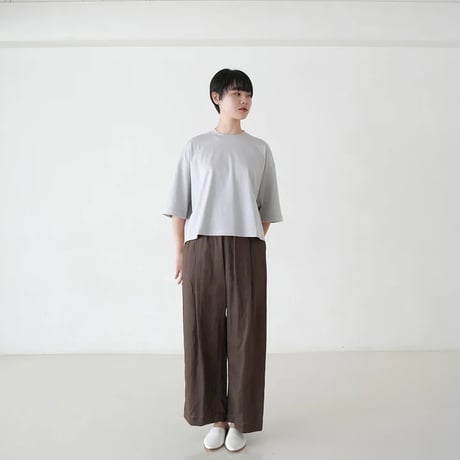 《 WOMEN 》 MANON / BACK YORK TEE ( BLACK )