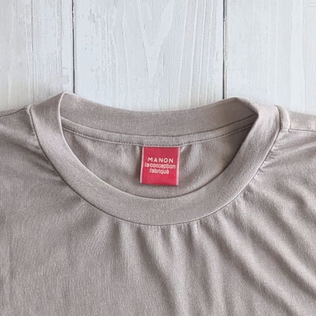 《 WOMEN 》 MANON / SOFT KNIT CREW LONG SLEEVE TEE ( GREGE )