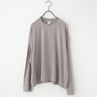 《 WOMEN 》 MANON / SOFT KNIT CREW LONG SLEEVE TEE ( GREGE )