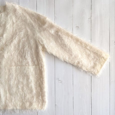 《 WOMEN 》 MANON / JACQUARD FUR JACKET ( IVORY )