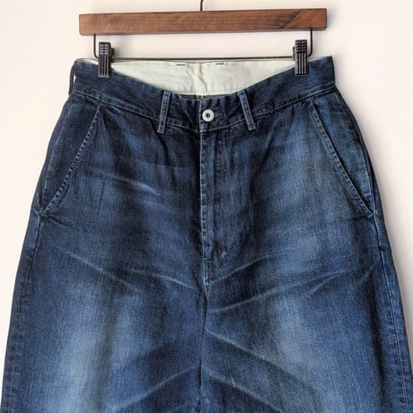 《 MEN 》 H.UNIT / Denim work trousers ( Washed )