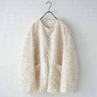 《 WOMEN 》 MANON / JACQUARD FUR JACKET ( IVORY )