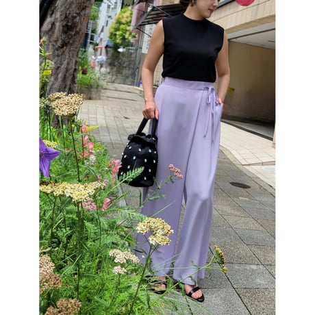 ラップパンツ　ラベンダー