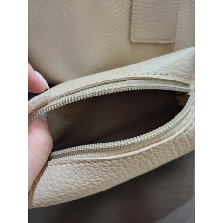 ショルダー＆ポーチ付き2wayバッグ　ベージュ