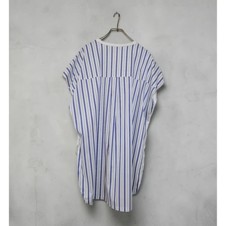 バックストライプチュニックTシャツ　白ホワイト