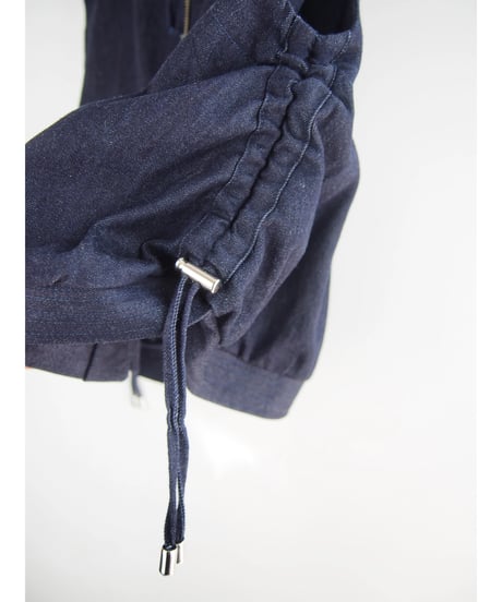 「WASH DENIM」サイドギャザーベスト