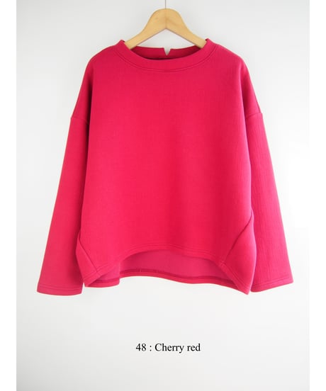 「楊柳ダブルフェイスポンチ」コクーンプルオーバー