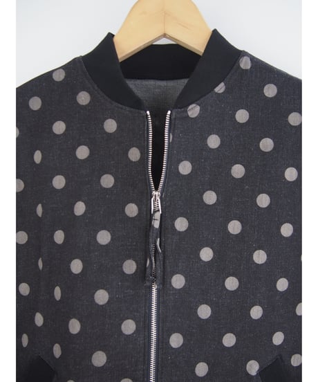 「STRETCH DOT DENIM」ワイドスライダーベスト