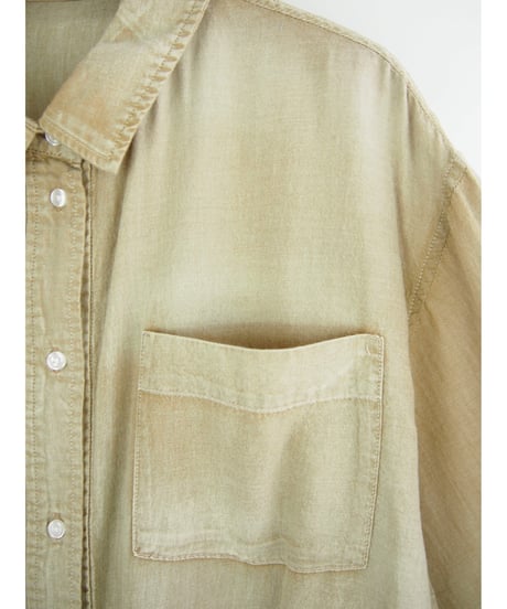 「COTTON BOIL DENIM」シャツブラウス