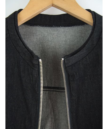 「WASH DENIM」サイドギャザーベスト
