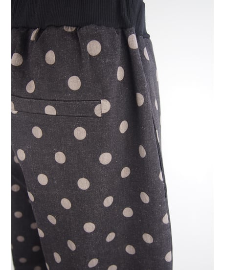 「STRETCH DOT DENIM」セミワイドパンツ