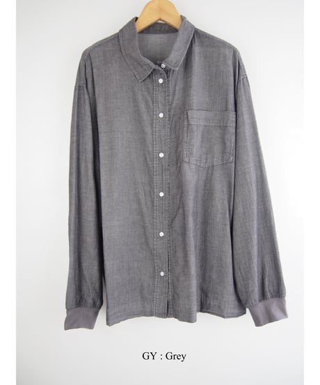 「COTTON BOIL DENIM」シャツブラウス