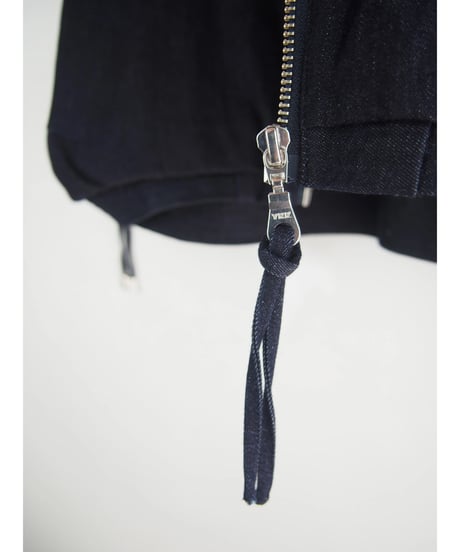 「WASH DENIM」サイドギャザーベスト