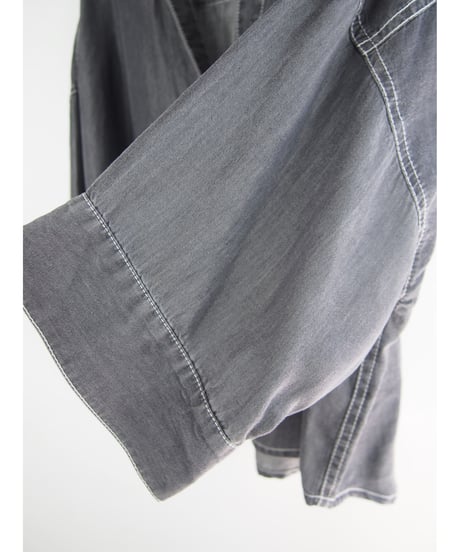 「接触冷感セルロースDENIM」ブイオーバーブラウス