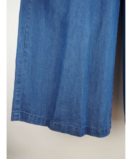 「セルロース WASH DENIM 」リブワイドパンツ