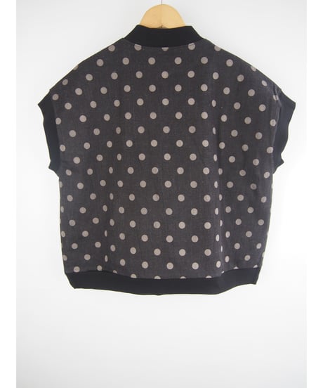 「STRETCH DOT DENIM」ワイドスライダーベスト