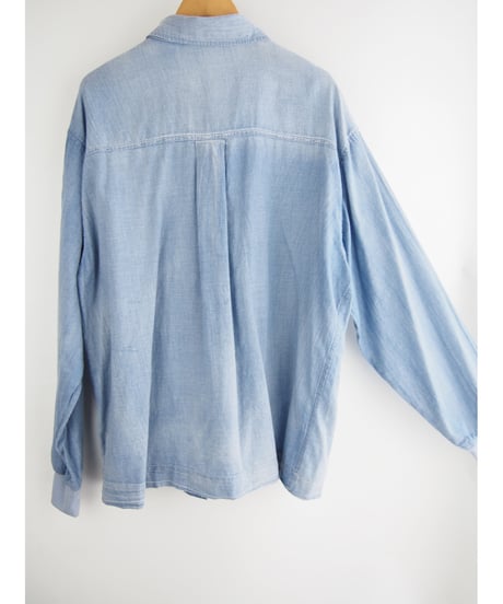 「COTTON BOIL DENIM」シャツブラウス