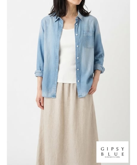 「COTTON BOIL DENIM」シャツブラウス