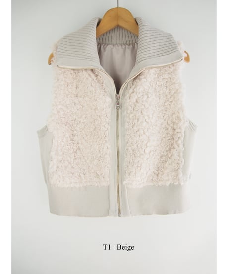 「プードルファー＋ドライニット」ドッキングベスト