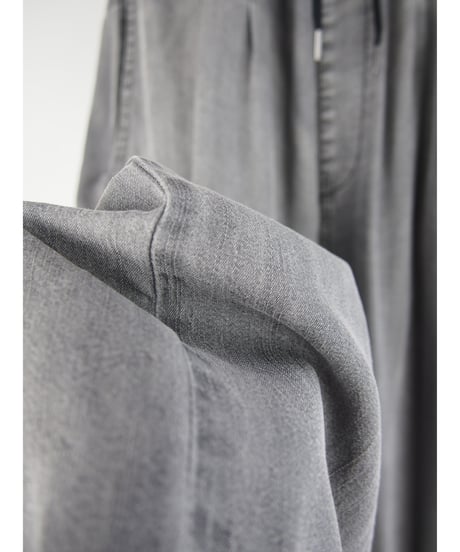 「セルロース WASH DENIM 」リブワイドパンツ
