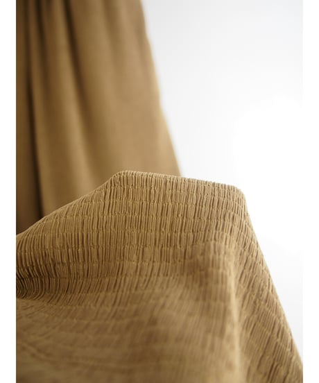【日本製】「楊柳ストレッチシャーリング」ワイドパンツ