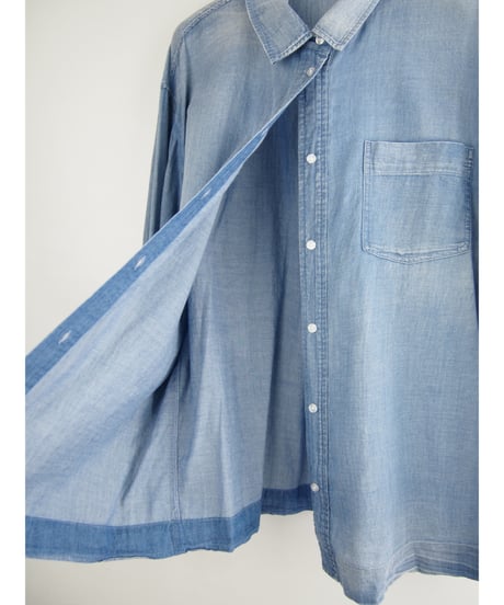 「COTTON BOIL DENIM」シャツブラウス